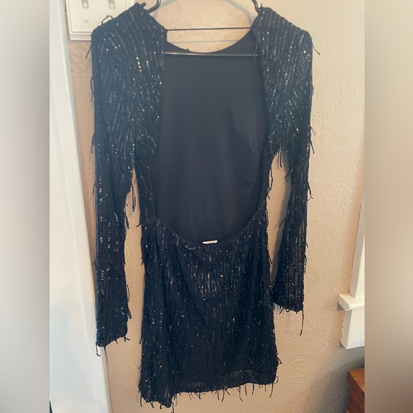 Black Sequin Dress - Picture 2 of 5